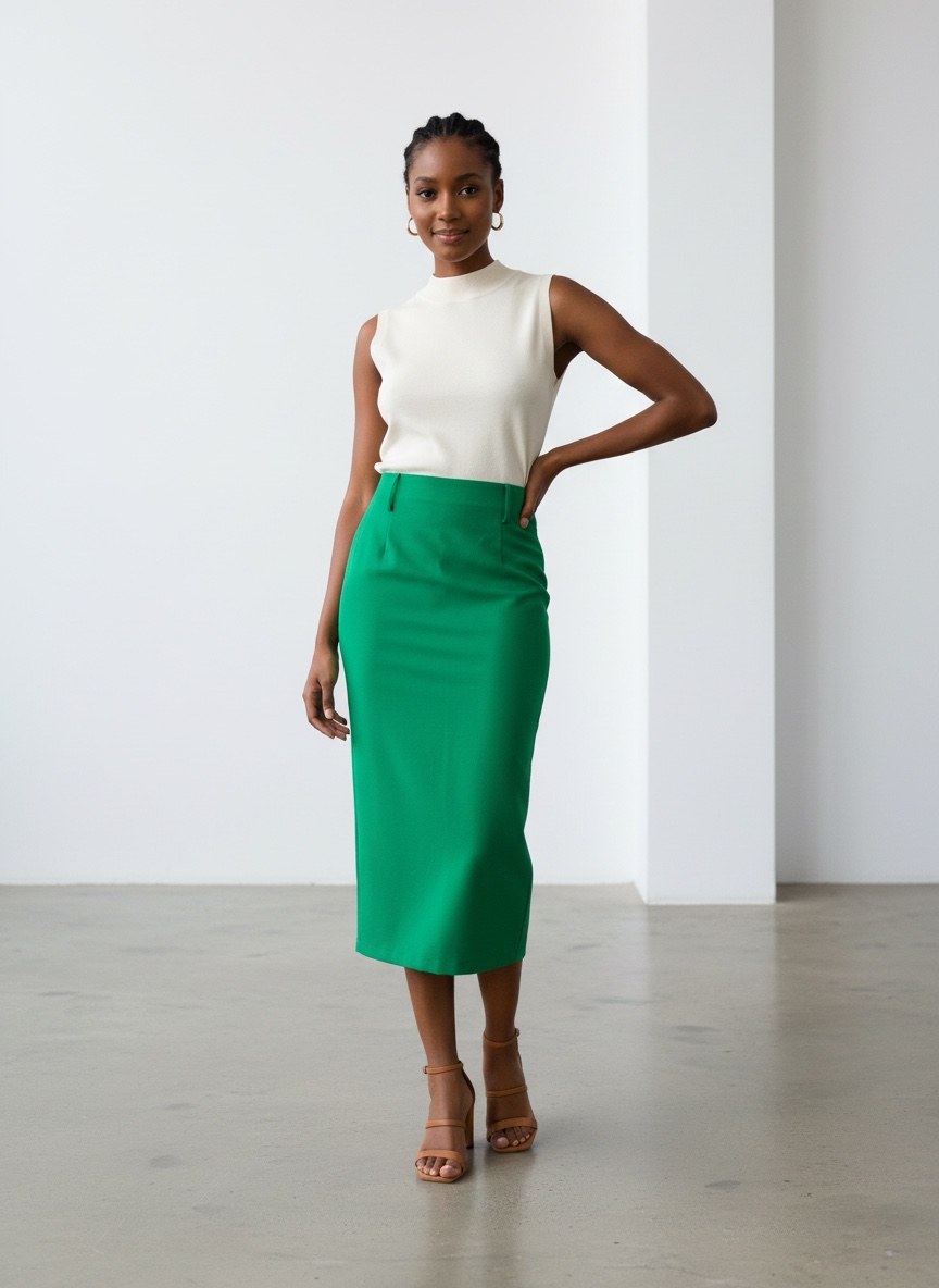 Pita High Waist Pencil Skirt