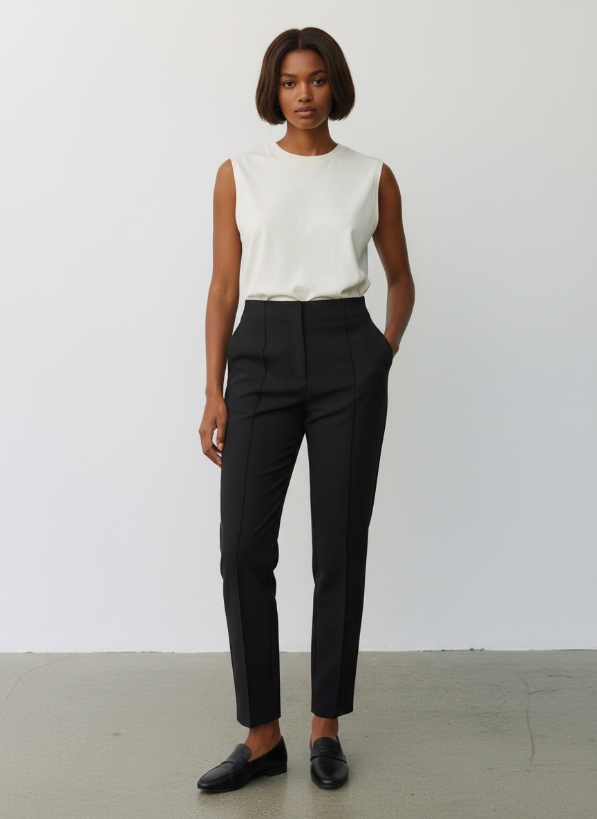 Qesto Tailored Tapered Trousers