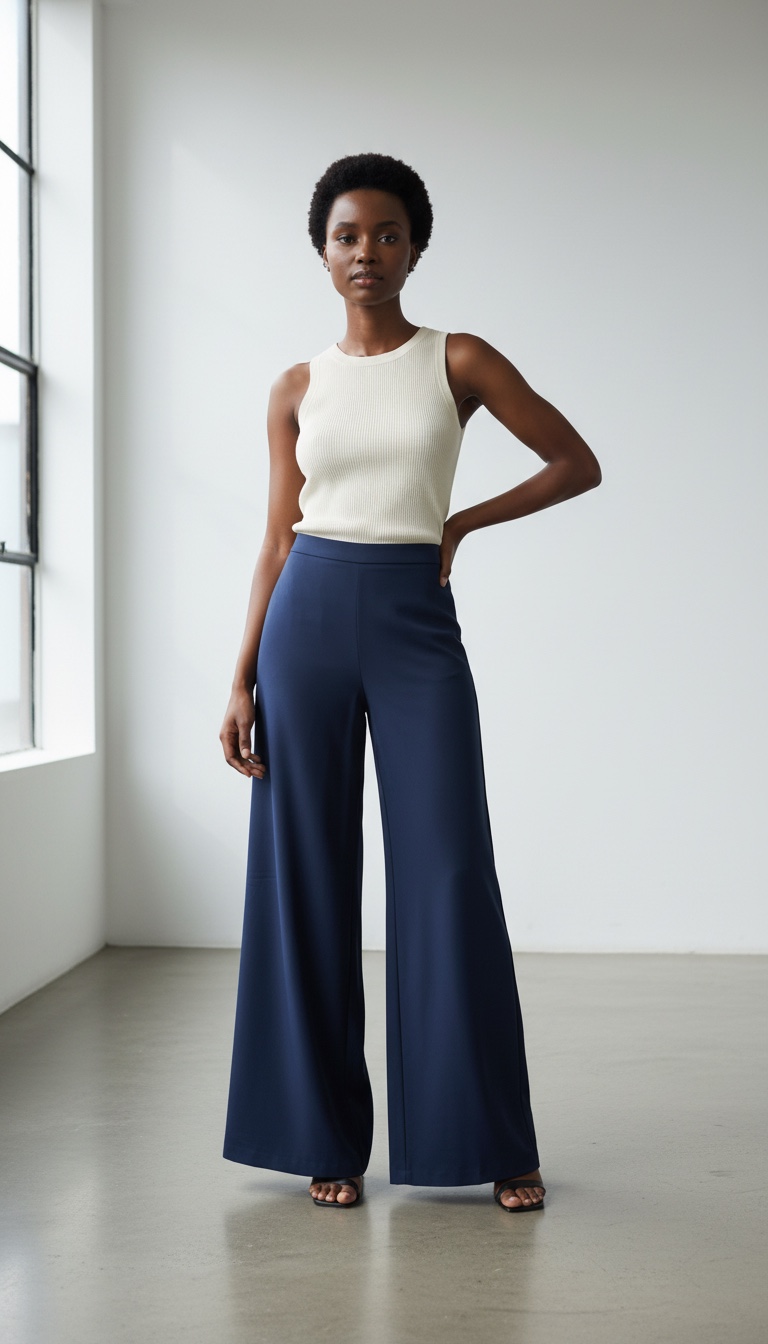 Inara Wide leg pants - Model view