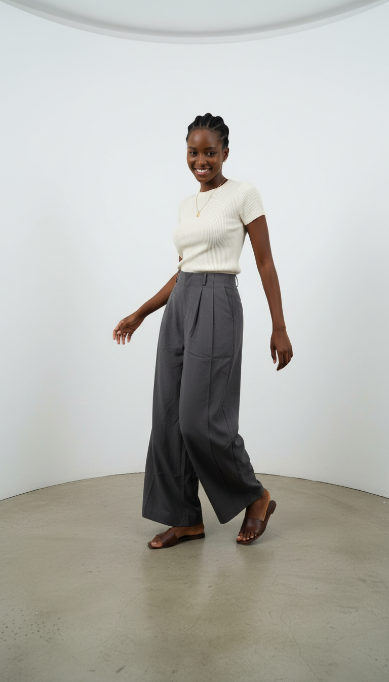 Eliada Statement Pants - Model view