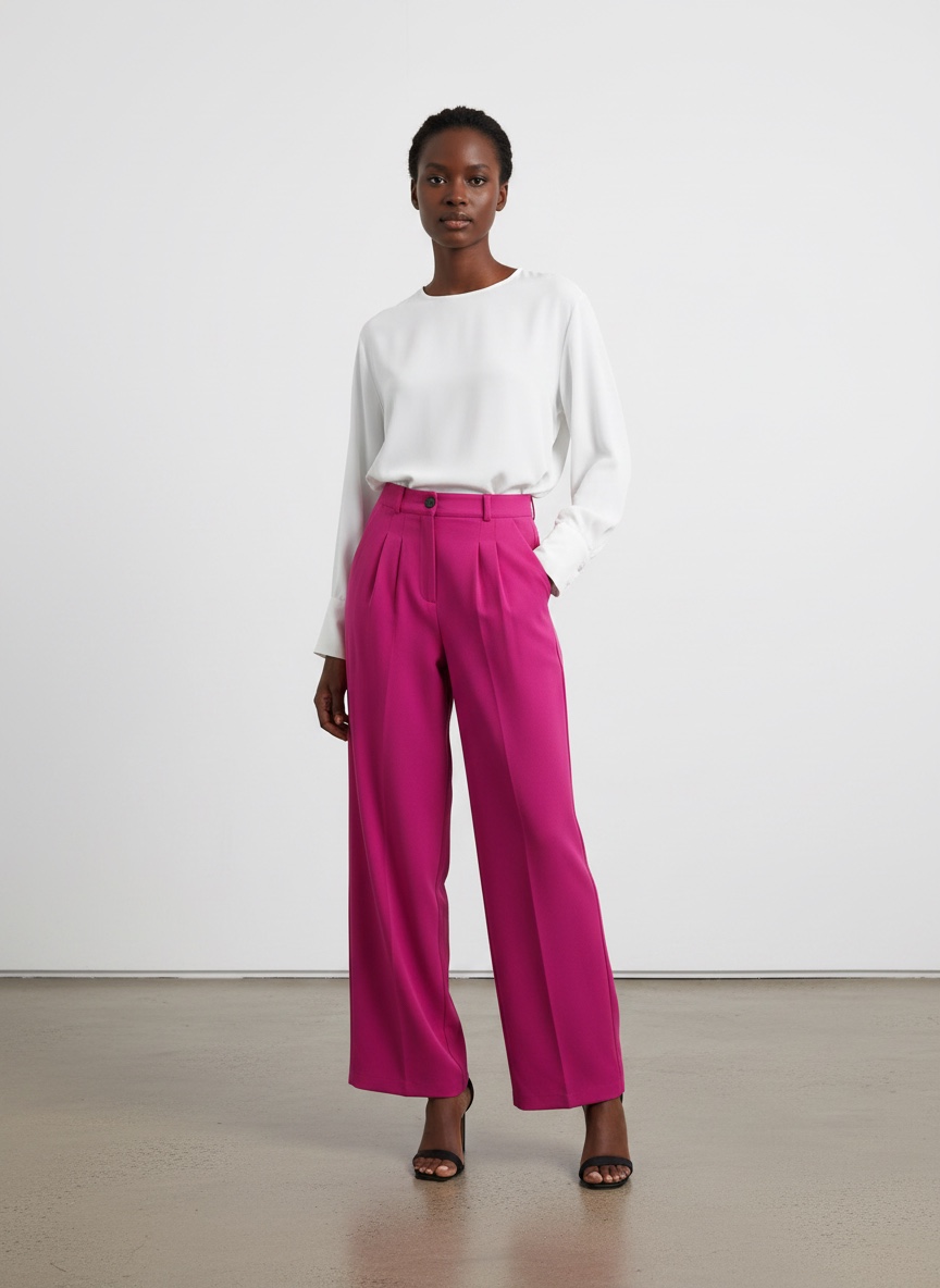 Emelly Tailored Wide-Leg Trousers