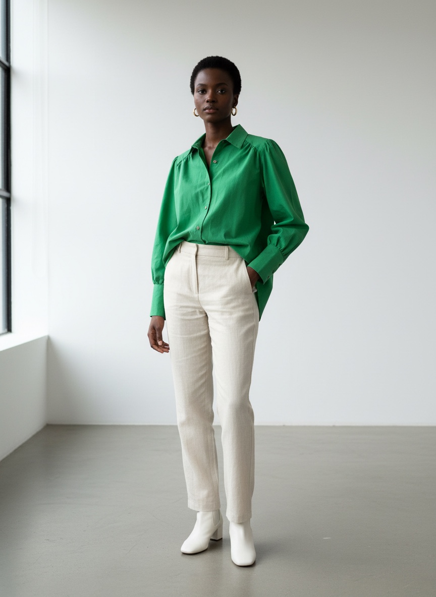 Maestro Button-Up Structured Shirt