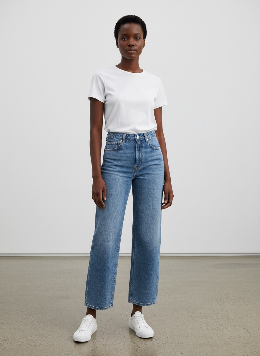 Rib Cage Medium Blue Jeans